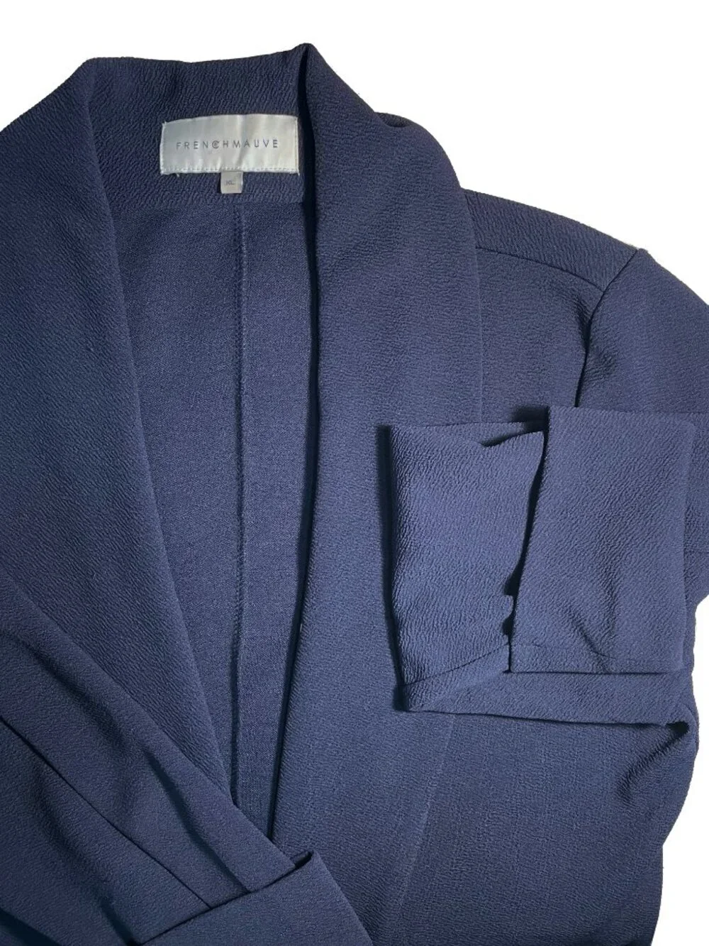 Frenchmauve - Womens Melanie Knit Tunic Navy Blazer - XL